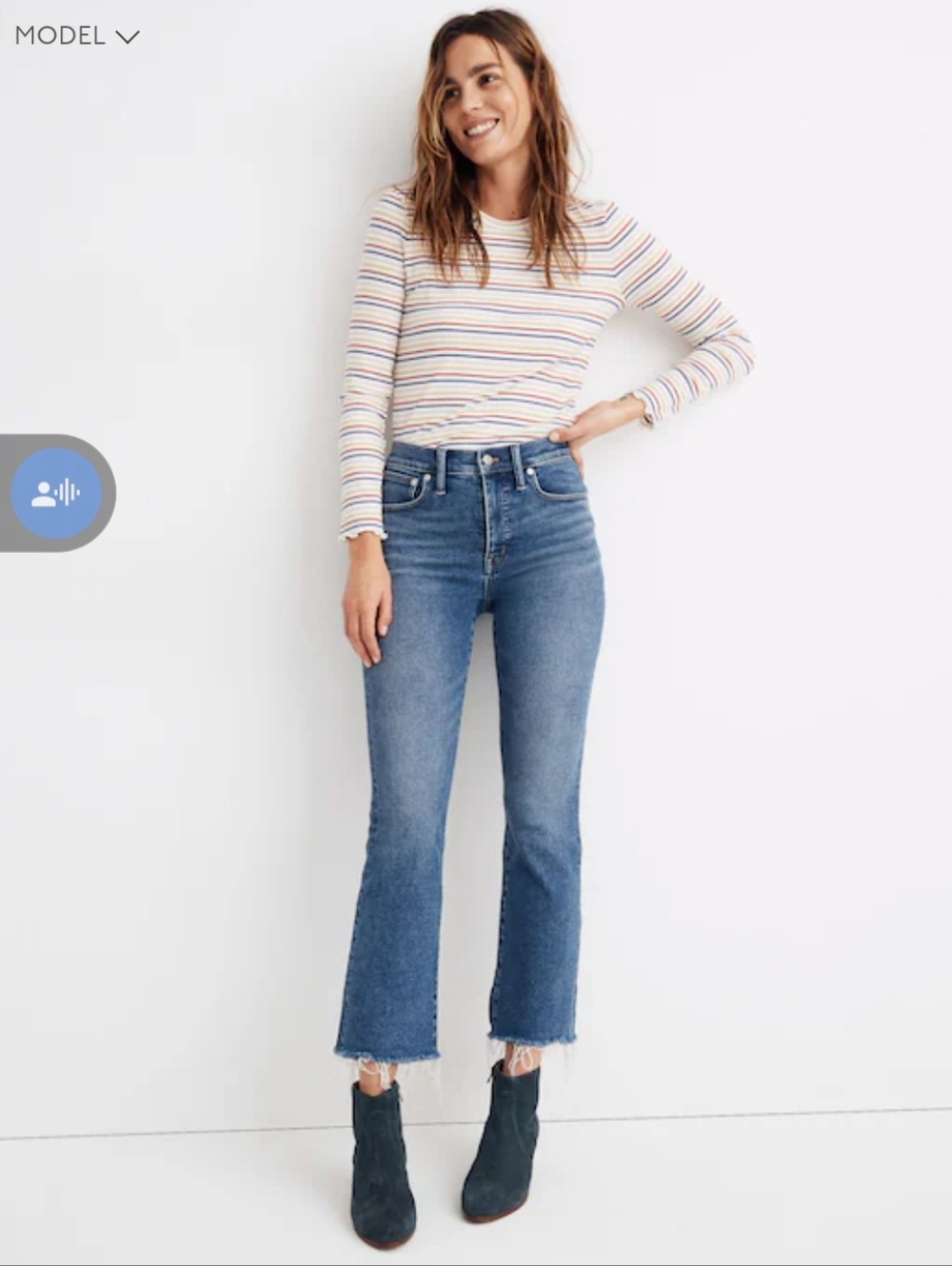 Madewell "Cali Demi-Boot" Jean's